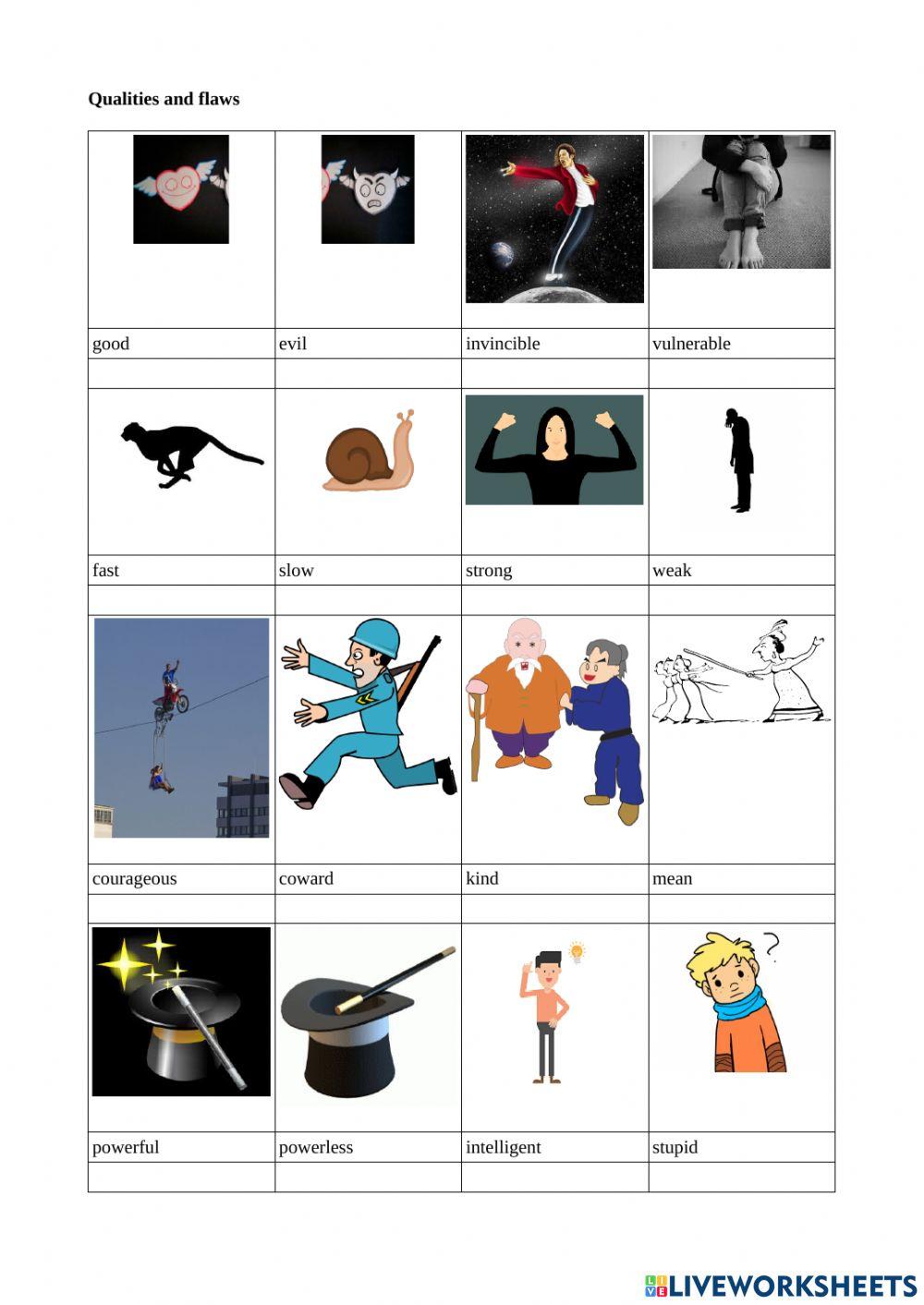 Learn superhero vocabulary