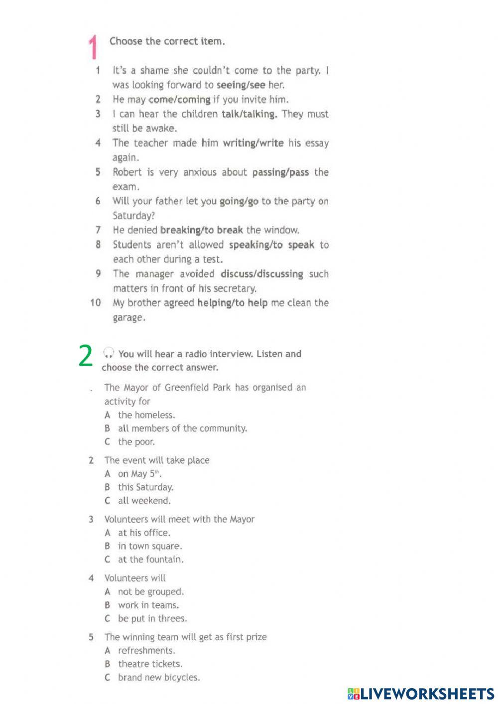 Spotlight 8 worksheet for 8 | Live Worksheets