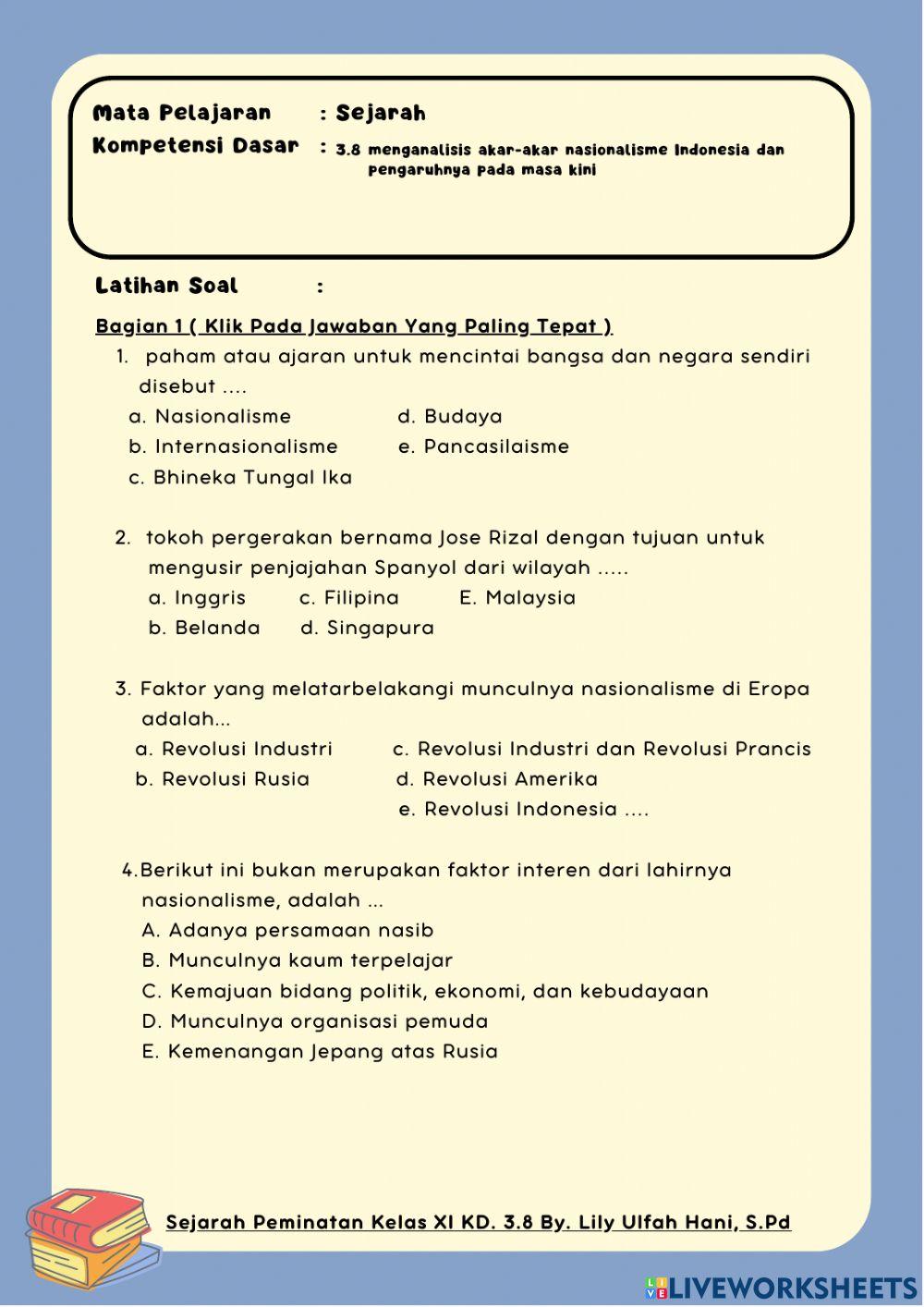 Sejarah Peminatan Kelas XI IPS KD 3.8