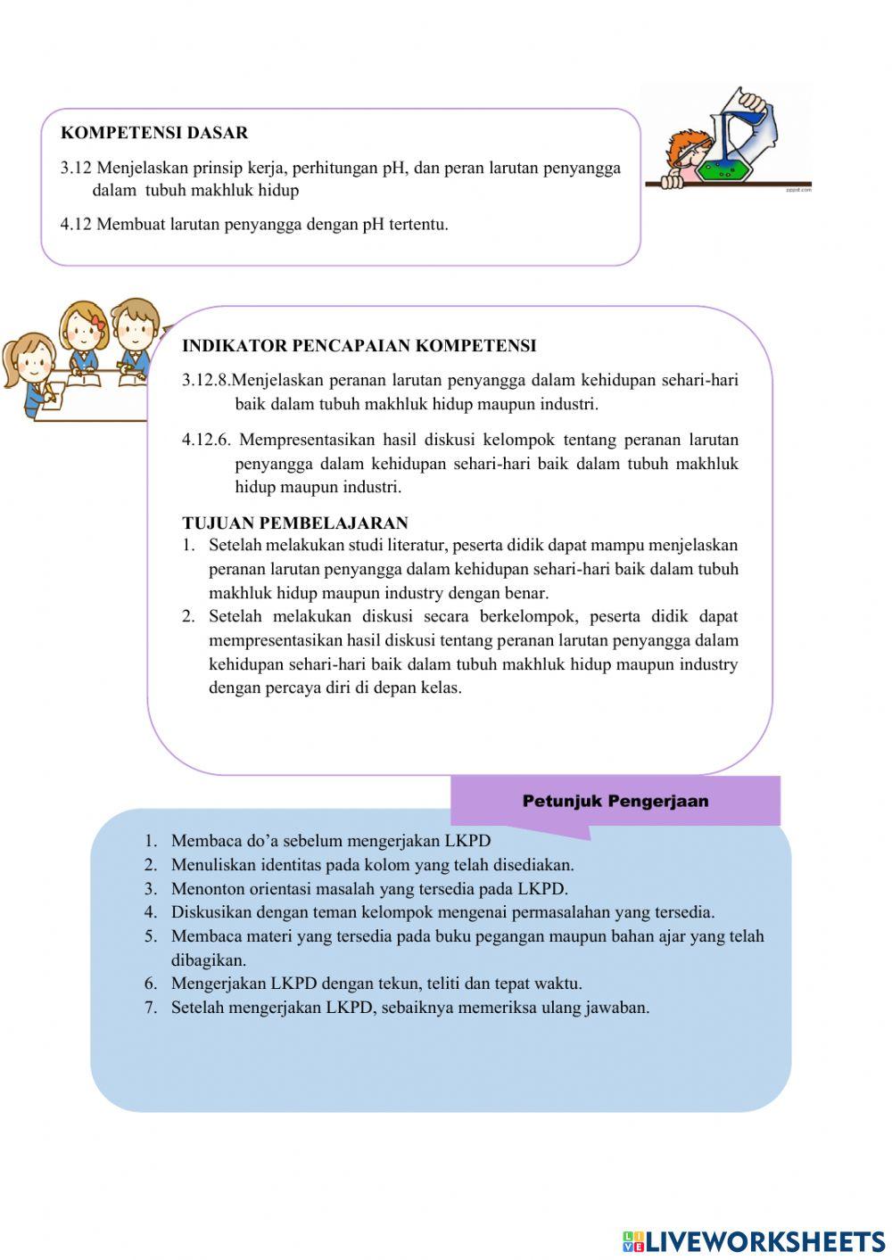 Lkpd larutan penyangga pertemuan 4