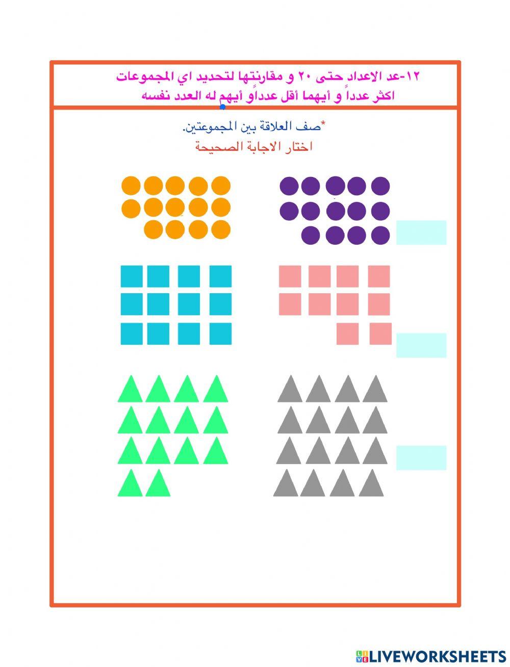 المقارنة بين مجموعتين