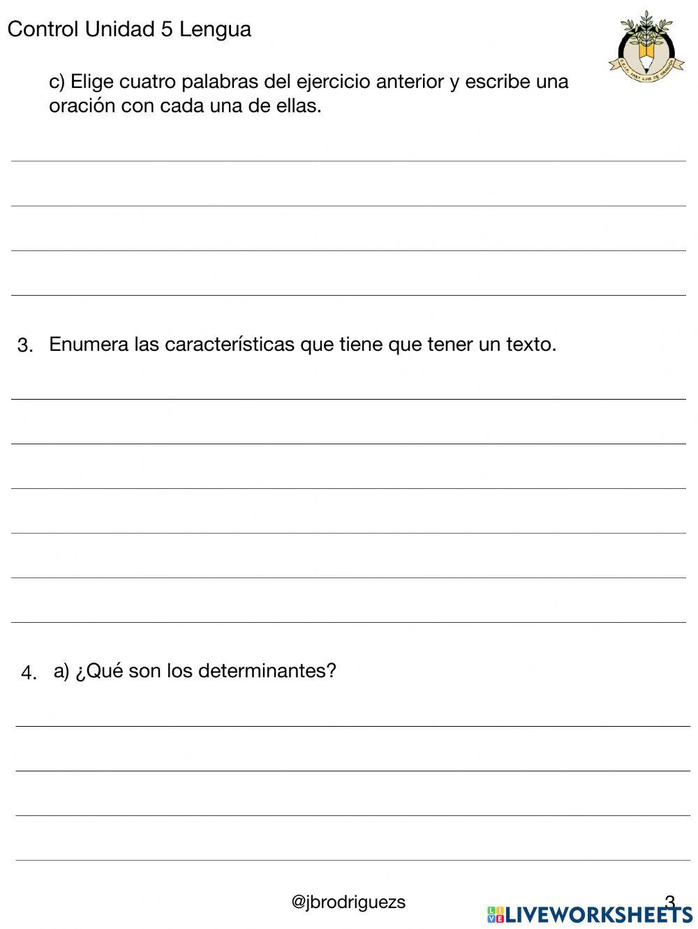 Contro U.5 lengua 5º