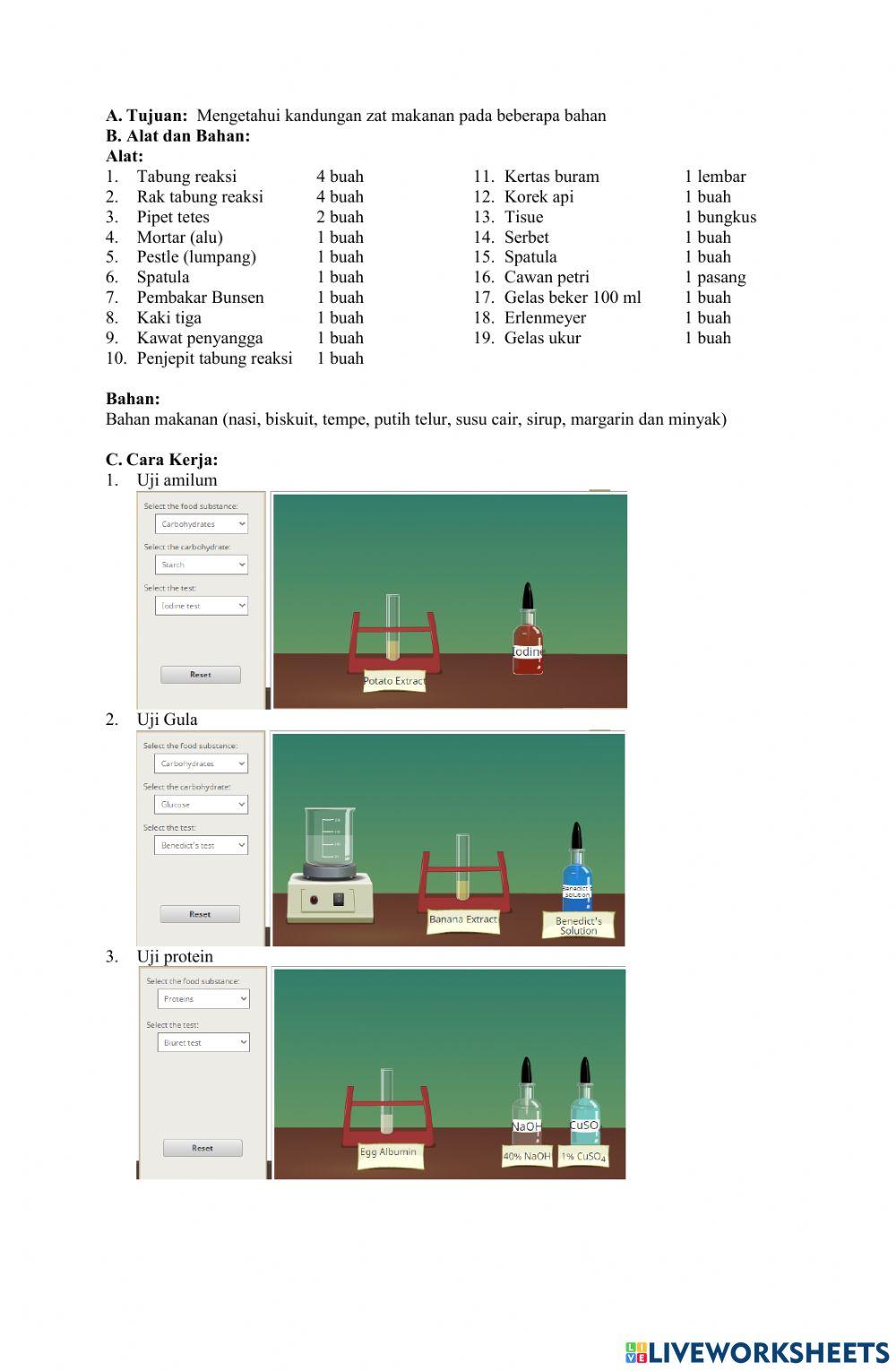 LKPD UJI MAKANAN VIRTUAL