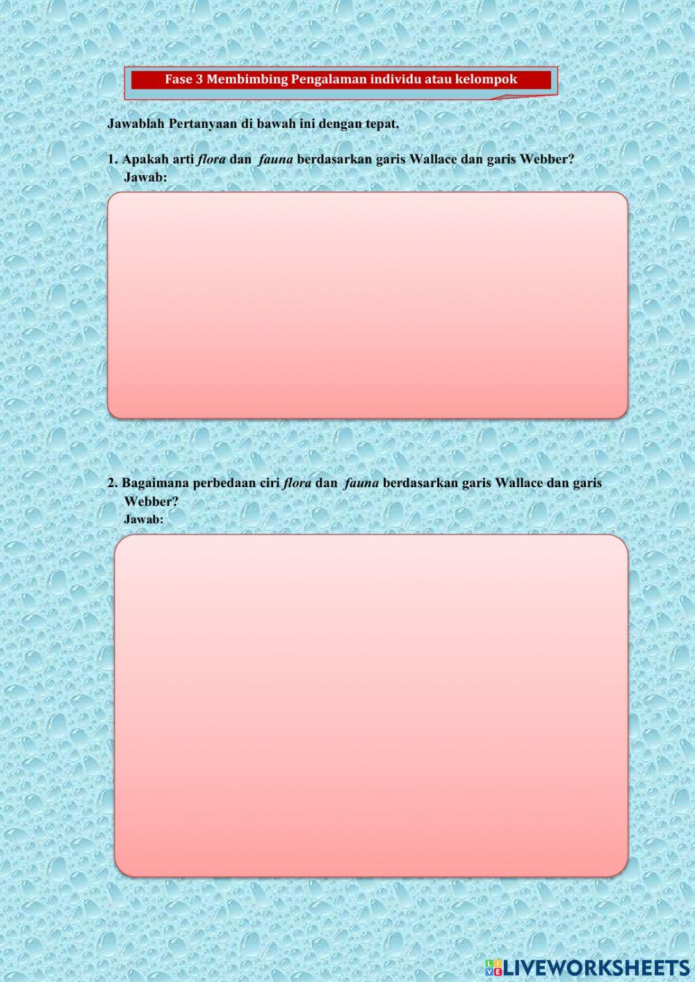 Penyebaran flora dan fauna