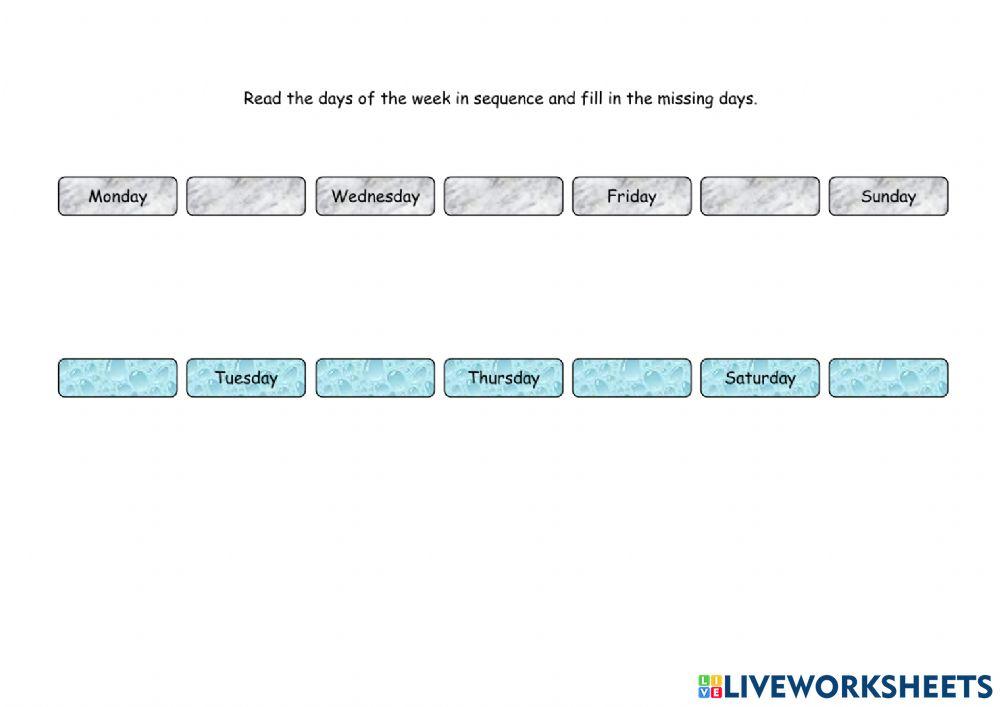 Lesson 5 B, Worksheet 1