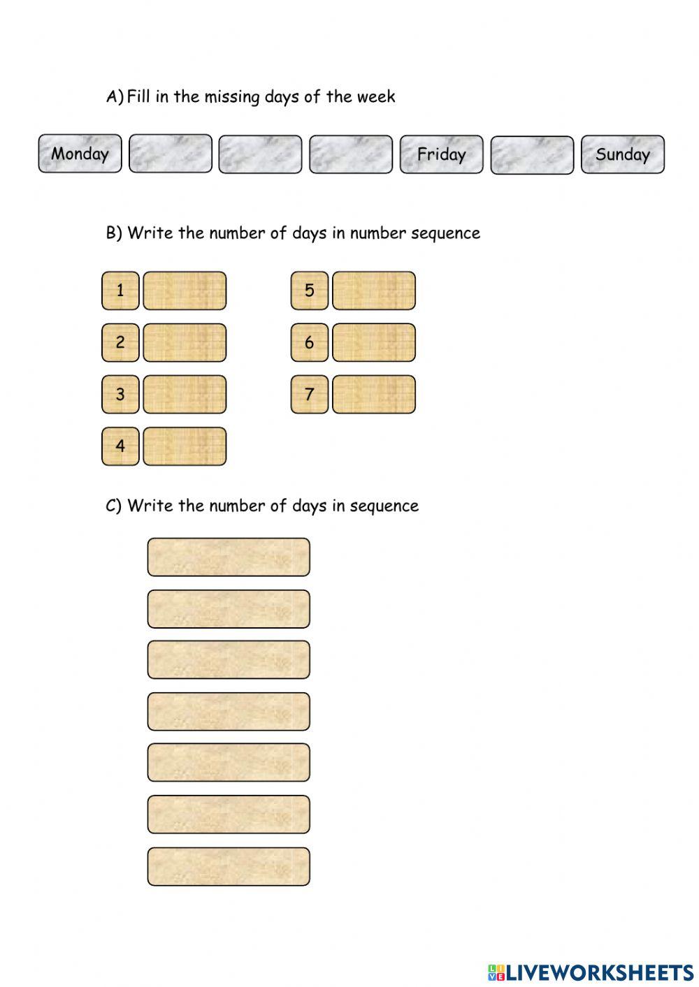 Lesson 5 B, Worksheet 4