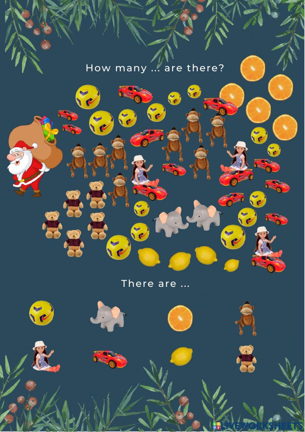 Christmass numbers (1-25)