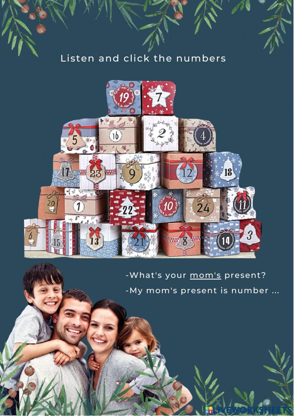 Christmass numbers (1-25)