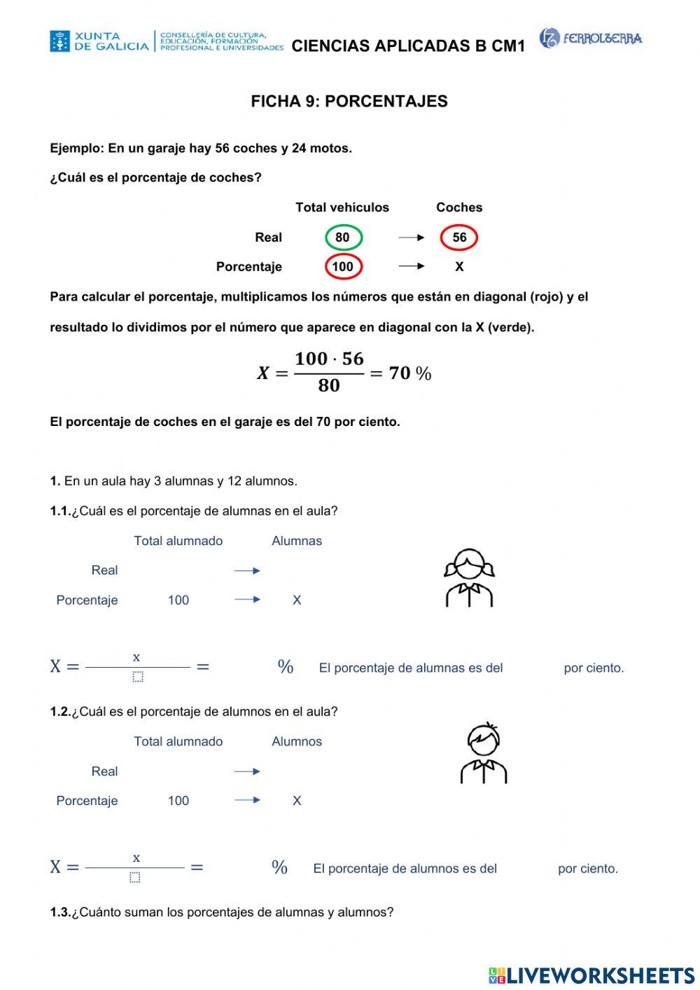 Ficha 9: Porcentajes