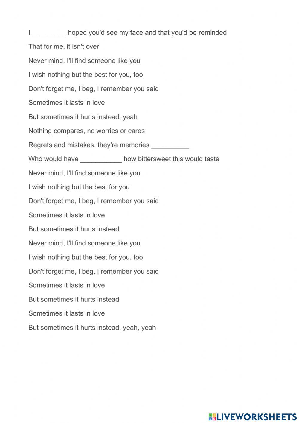 Adele Someone like you