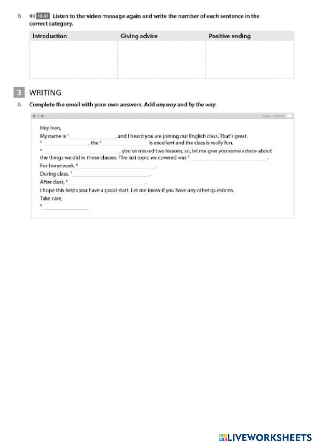 EVOLVE 2 UNIT 10.4 workbook
