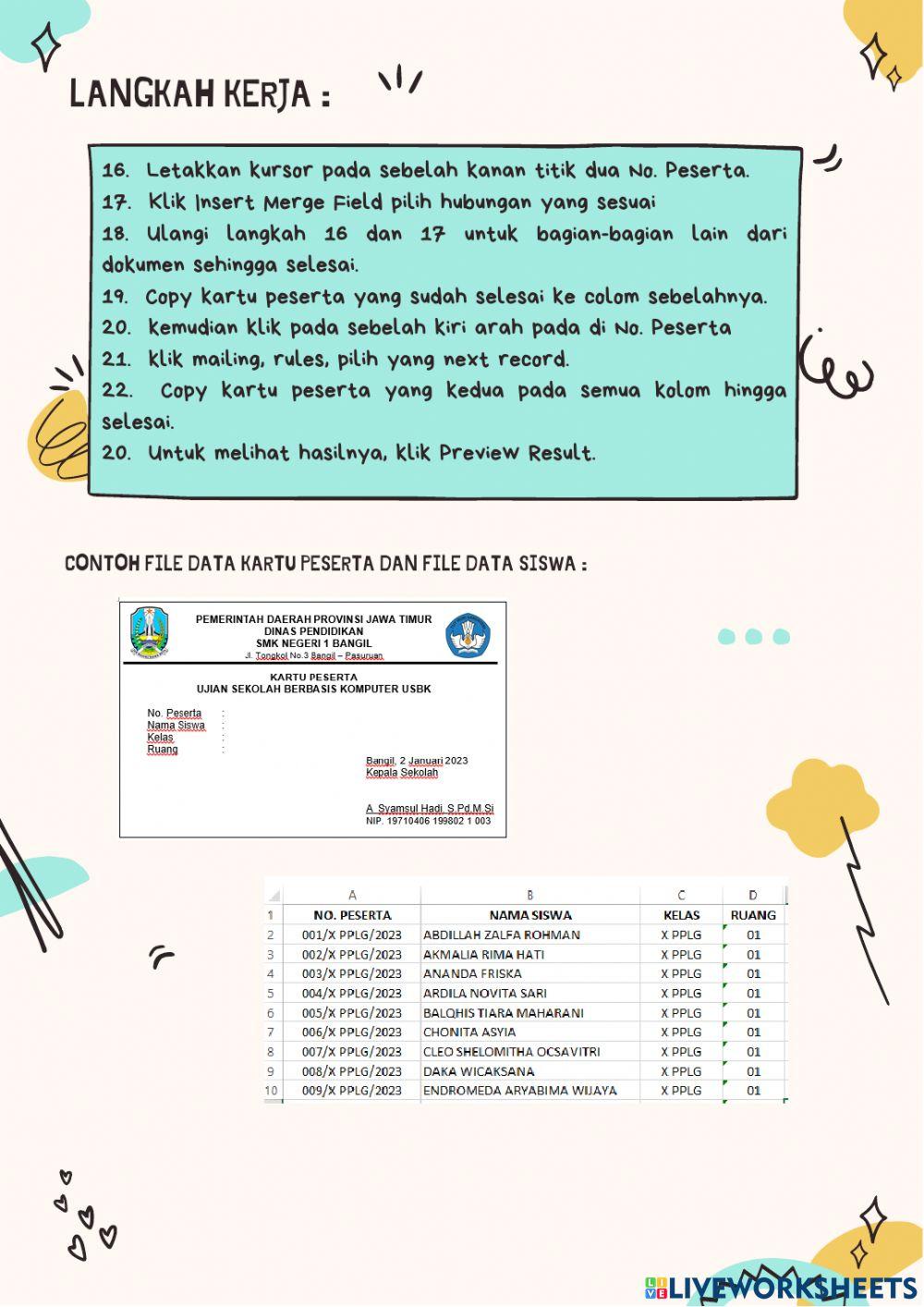 Aplikasi Office Mail Merge