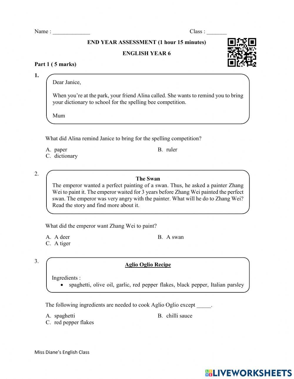 Uasa year 6 2022 (suggested)