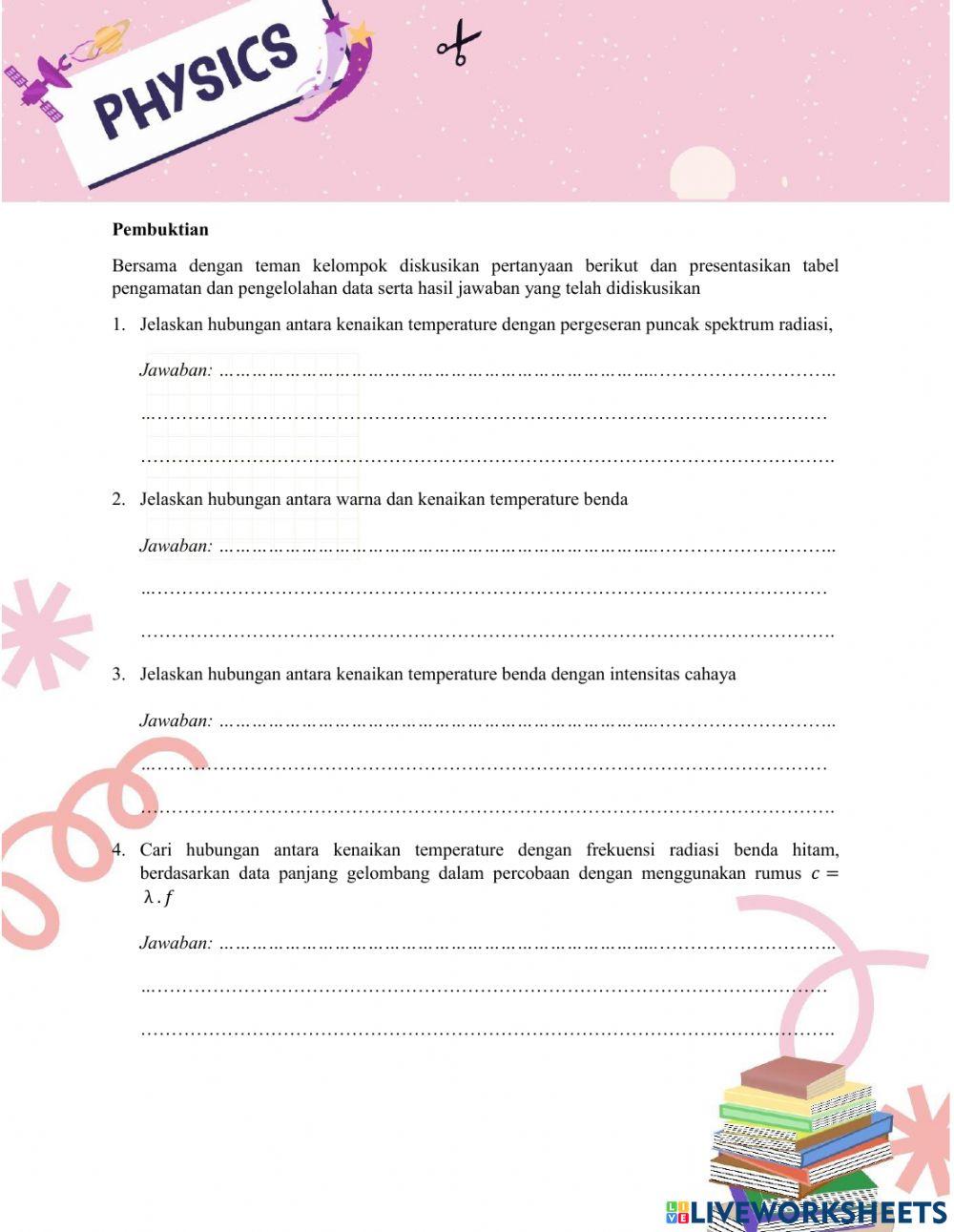 LKPD Radiasi Benda Hitam