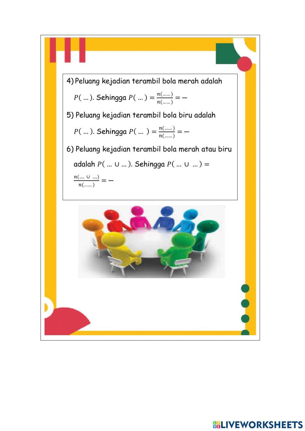 LKPD Peluang kejadian saling lepas