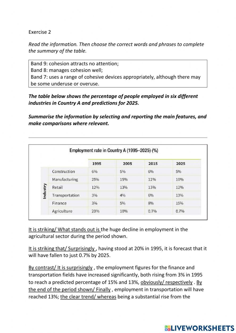 IE3, Unit 5, Writing, Exercise 2