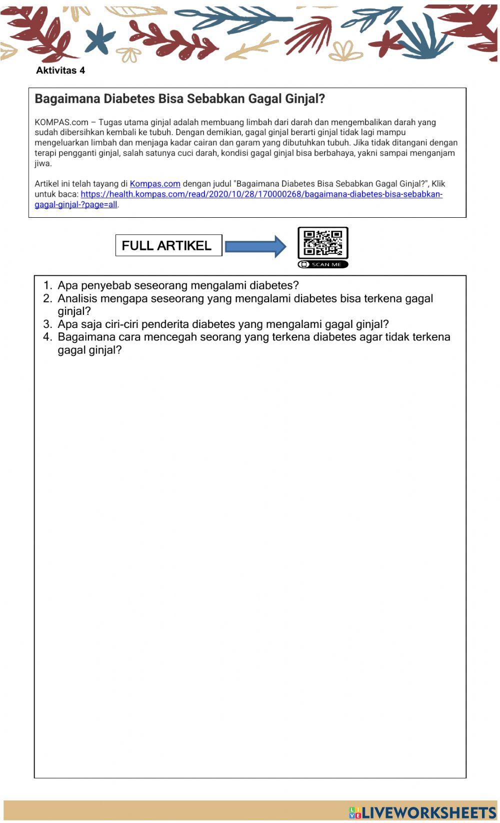Lkpd sistem ekskresi aktivitas 4