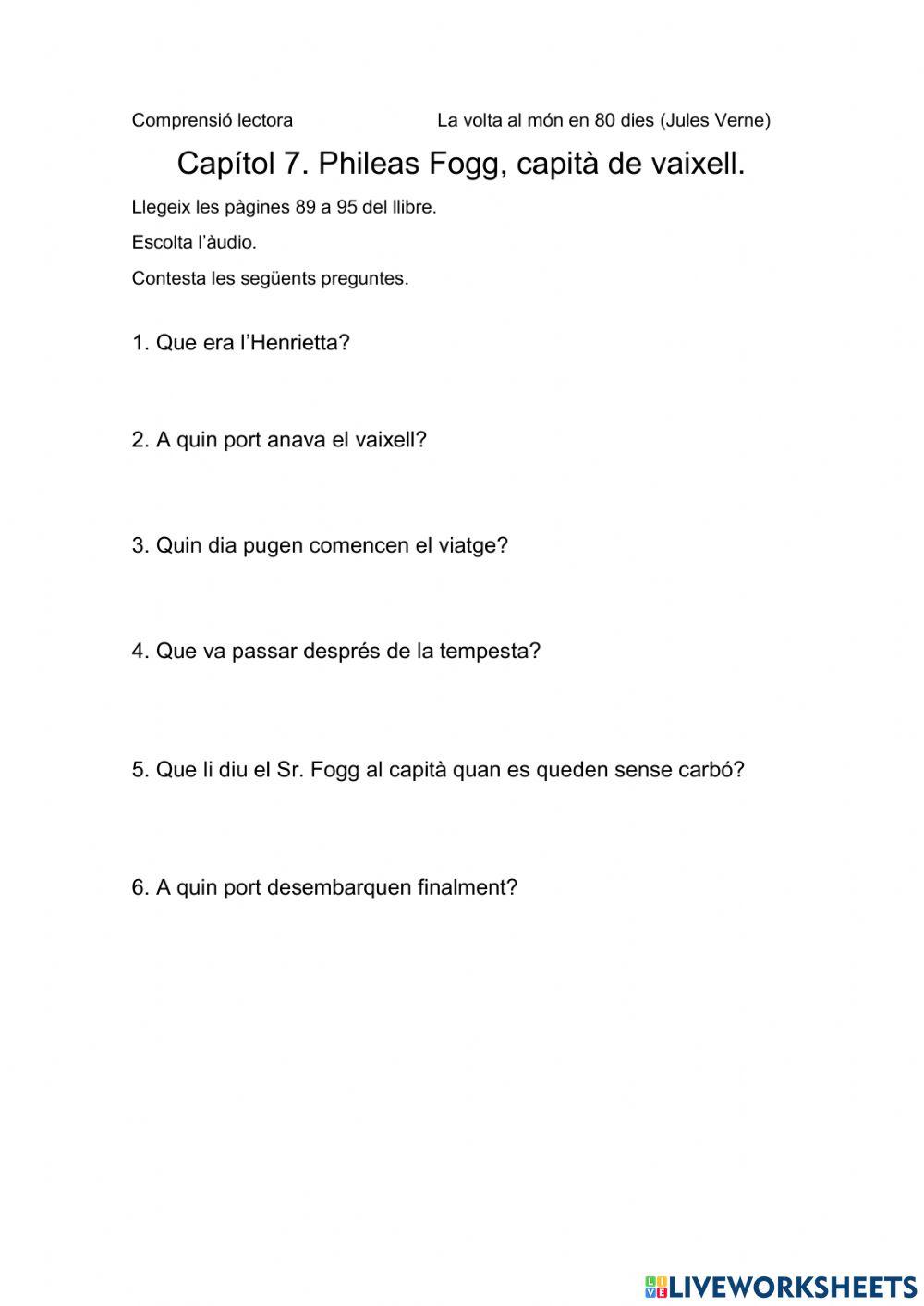 Phileas Foog, capità de vaixell