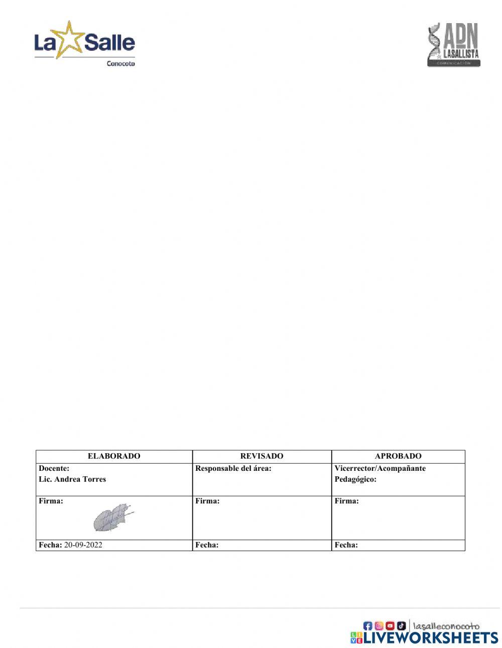 Evaluación de Matemáticas