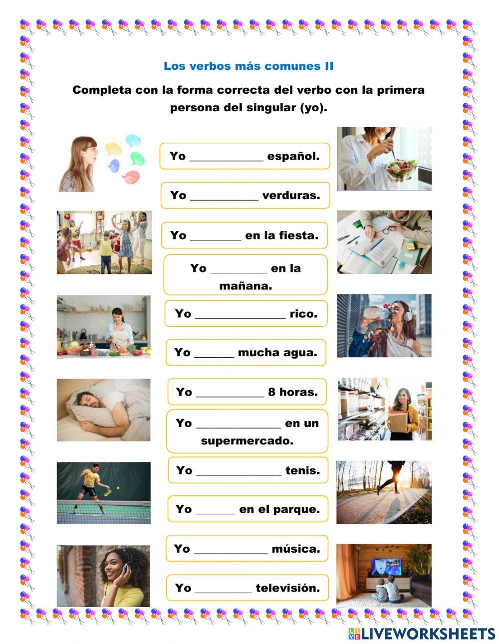 Los verbos más comunes en español II