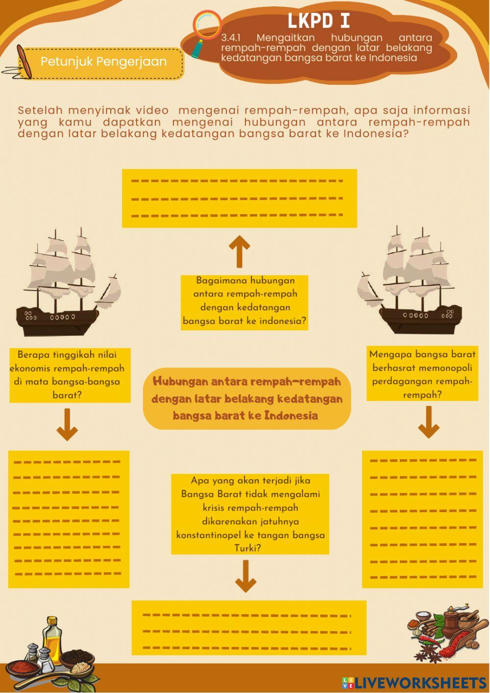 E-LKPD Kedatangan Bangsa Barat ke Indonesia
