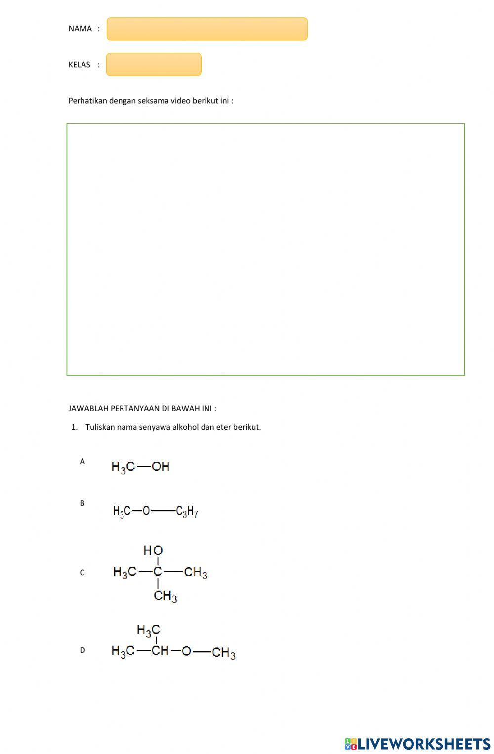 LKPD 2 Senyawa Turunan Alkana Part 2 Alkohol dan Eter