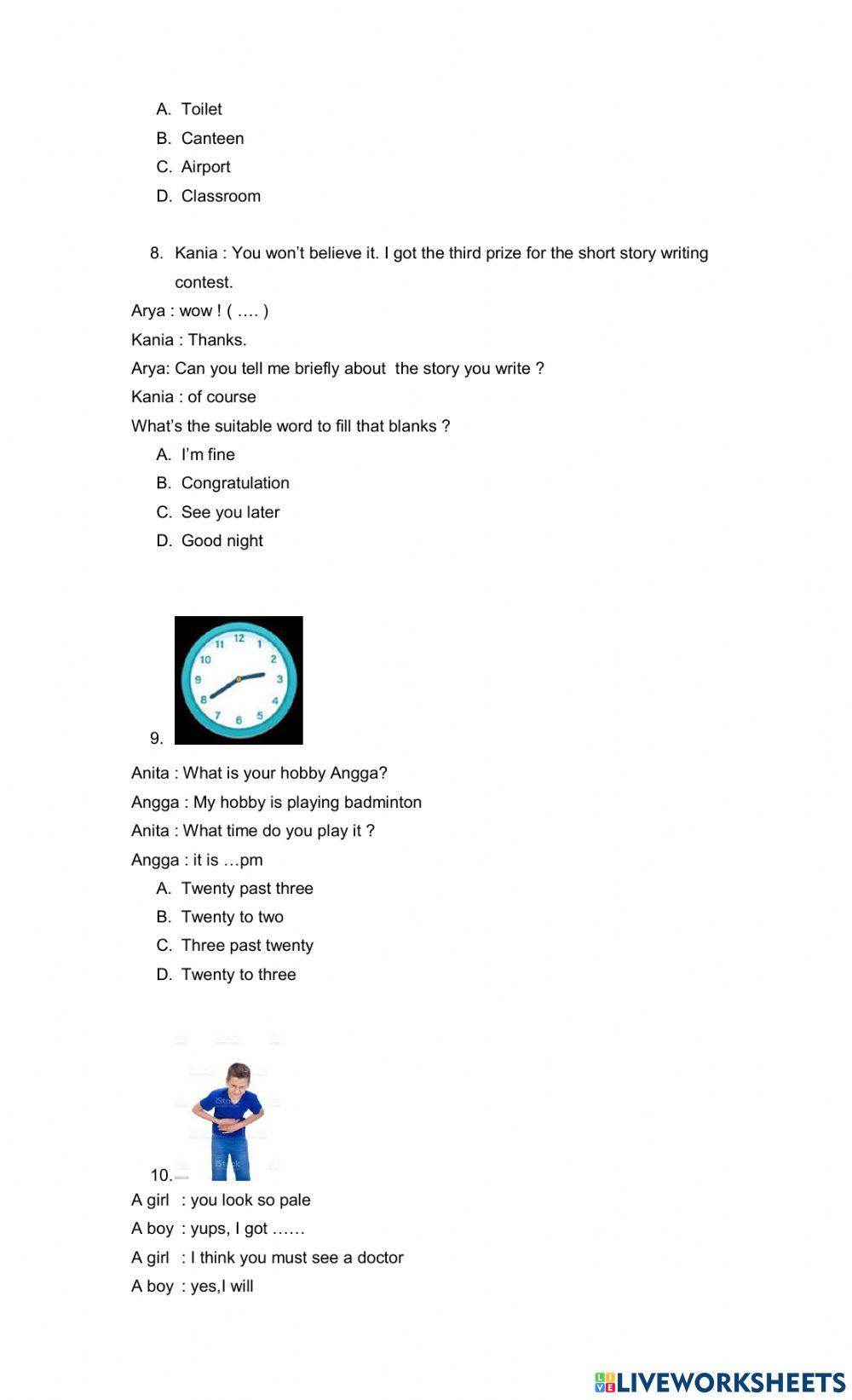 Soal PAS ganjil kls 7