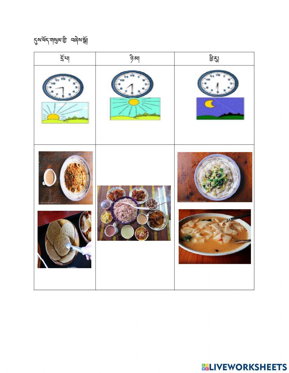 Three Meals Worksheet Live Worksheets Three Meals Worksheet Live Worksheets