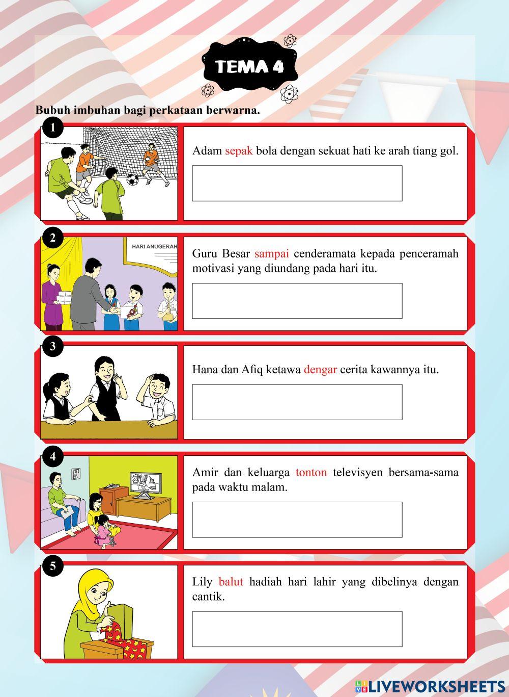 Tutor Sukses 2023-24 Bahasa Melayu Tahun 5 - Tema 4