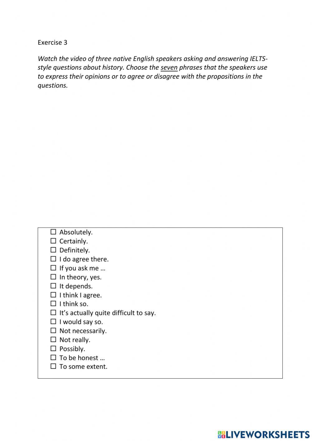 IE3, Unit 5, Writing, Exercise 3