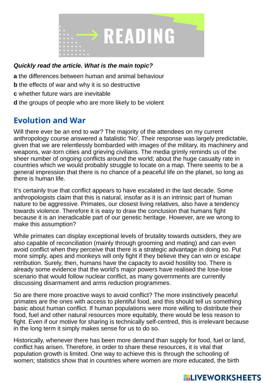Outcomes Adv Unit6 Reading