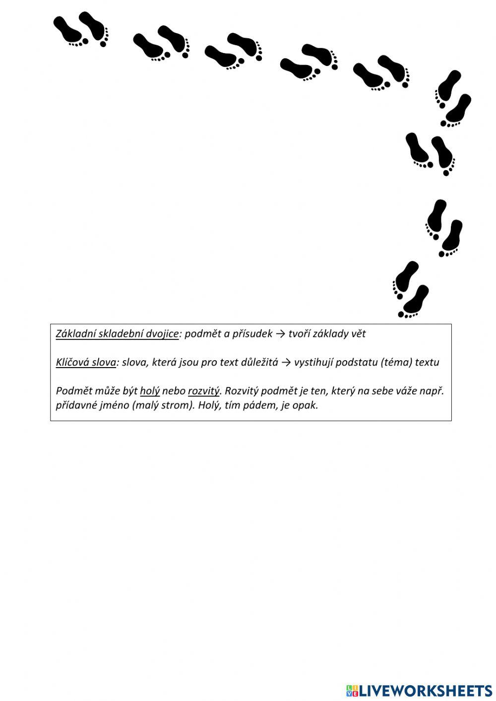 Přejatá slova a základní skladební dvojice