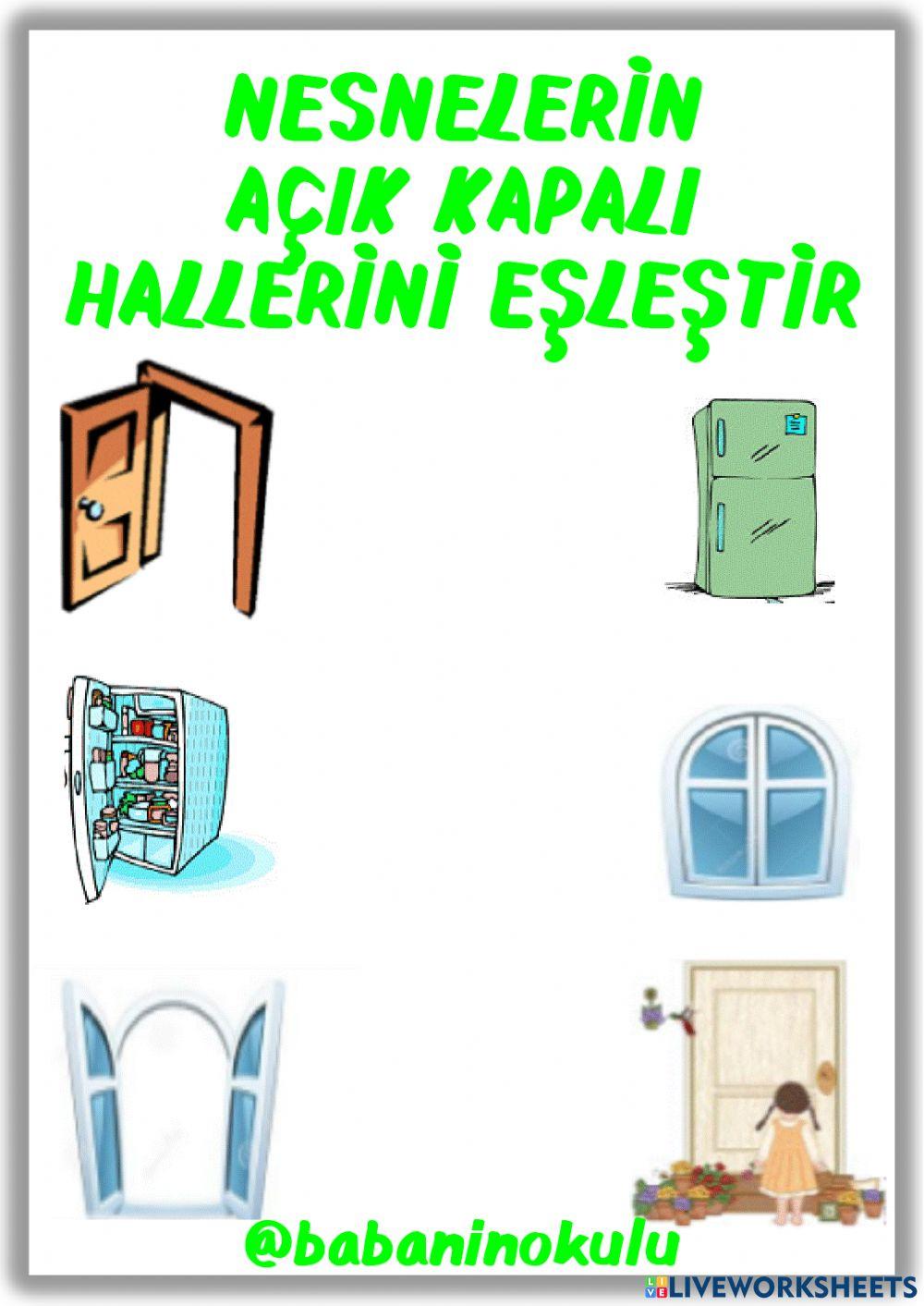 AÇIK - KAPALI AÇIK - KAPALI