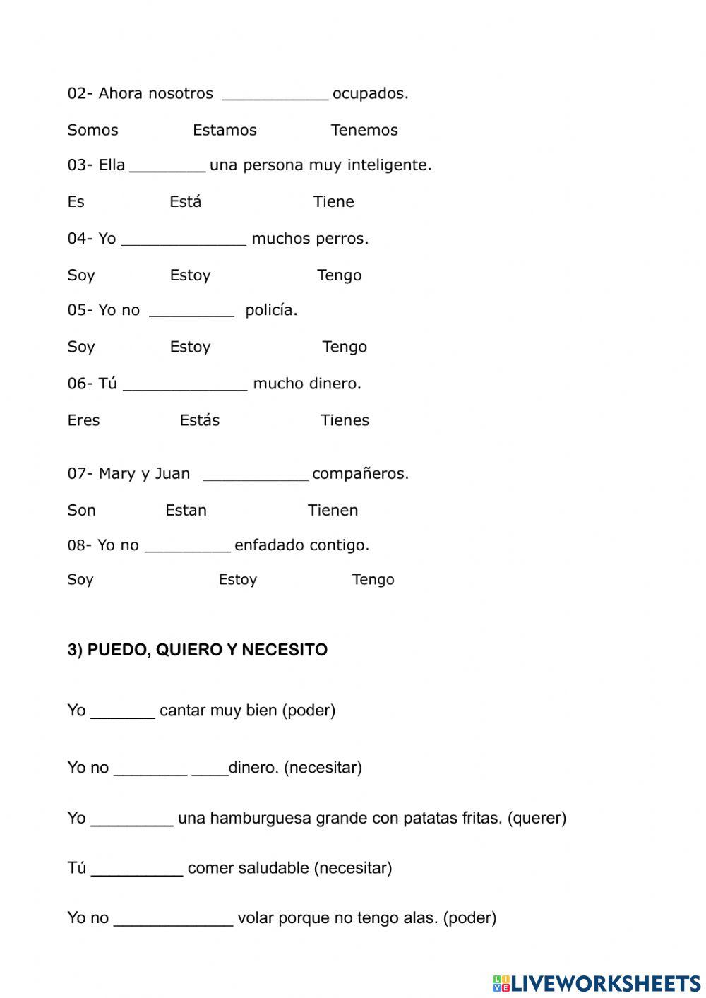 Examen Nivel 2 Niños