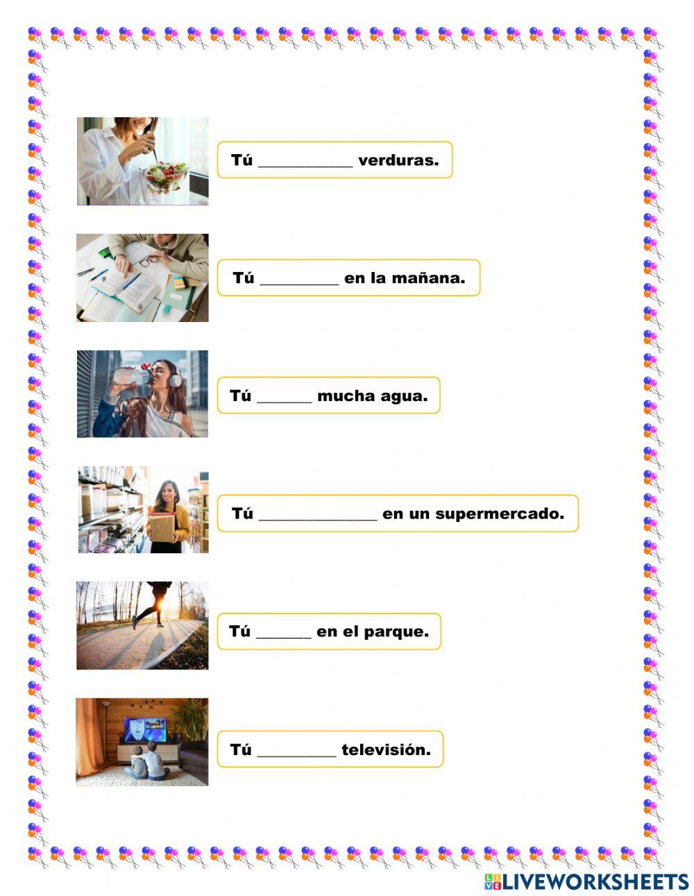 Verbos y el pronombre tú