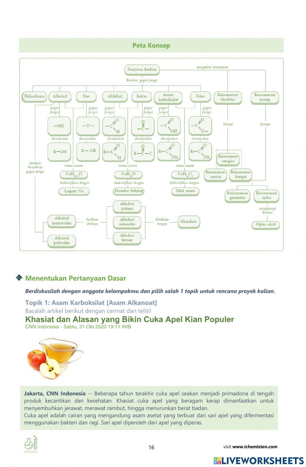 LKPD Asam Karboksilat Ester (PBL - iChemisten)