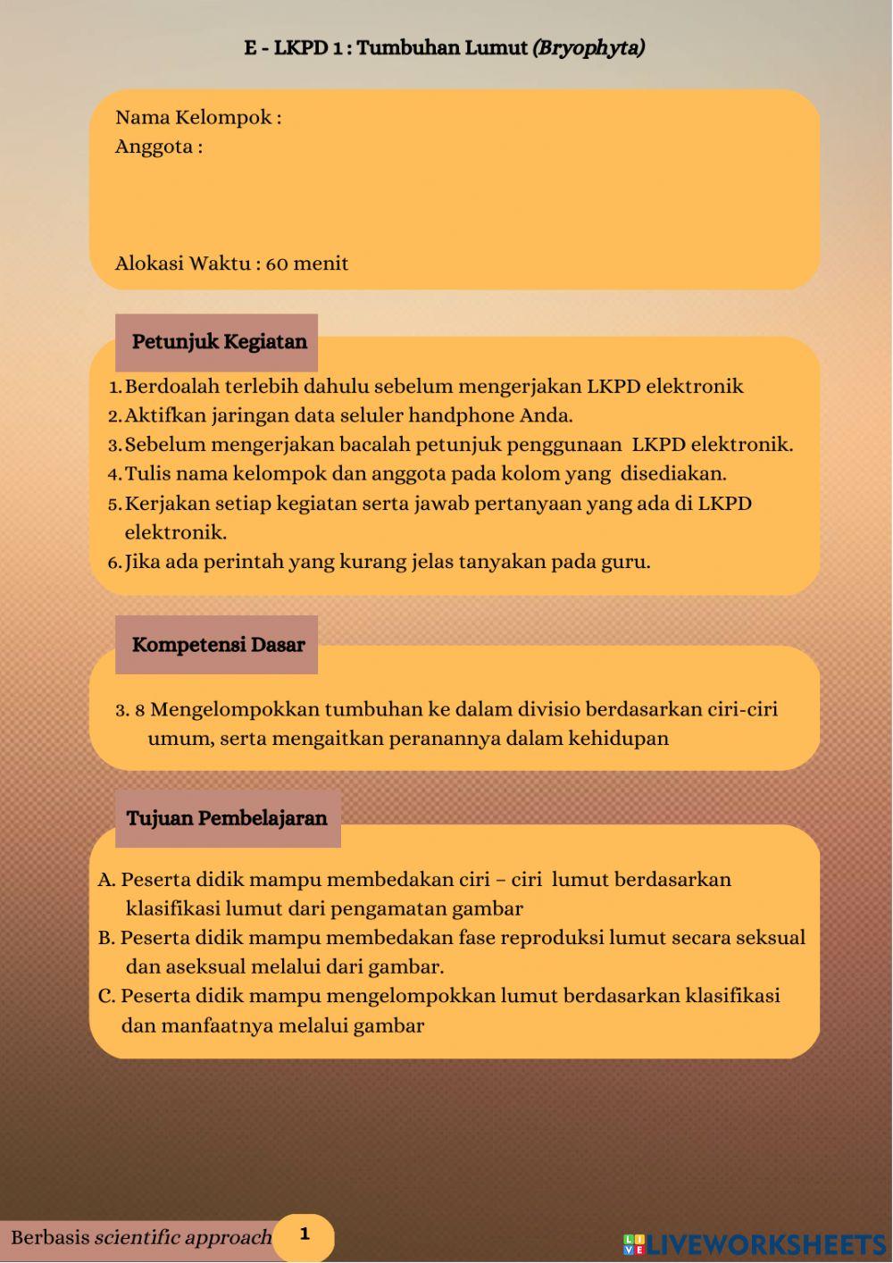 Lkpd elekttronik tumbuhan lumut