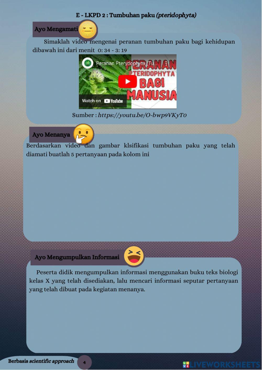 E - lkpd tumbuhan paku