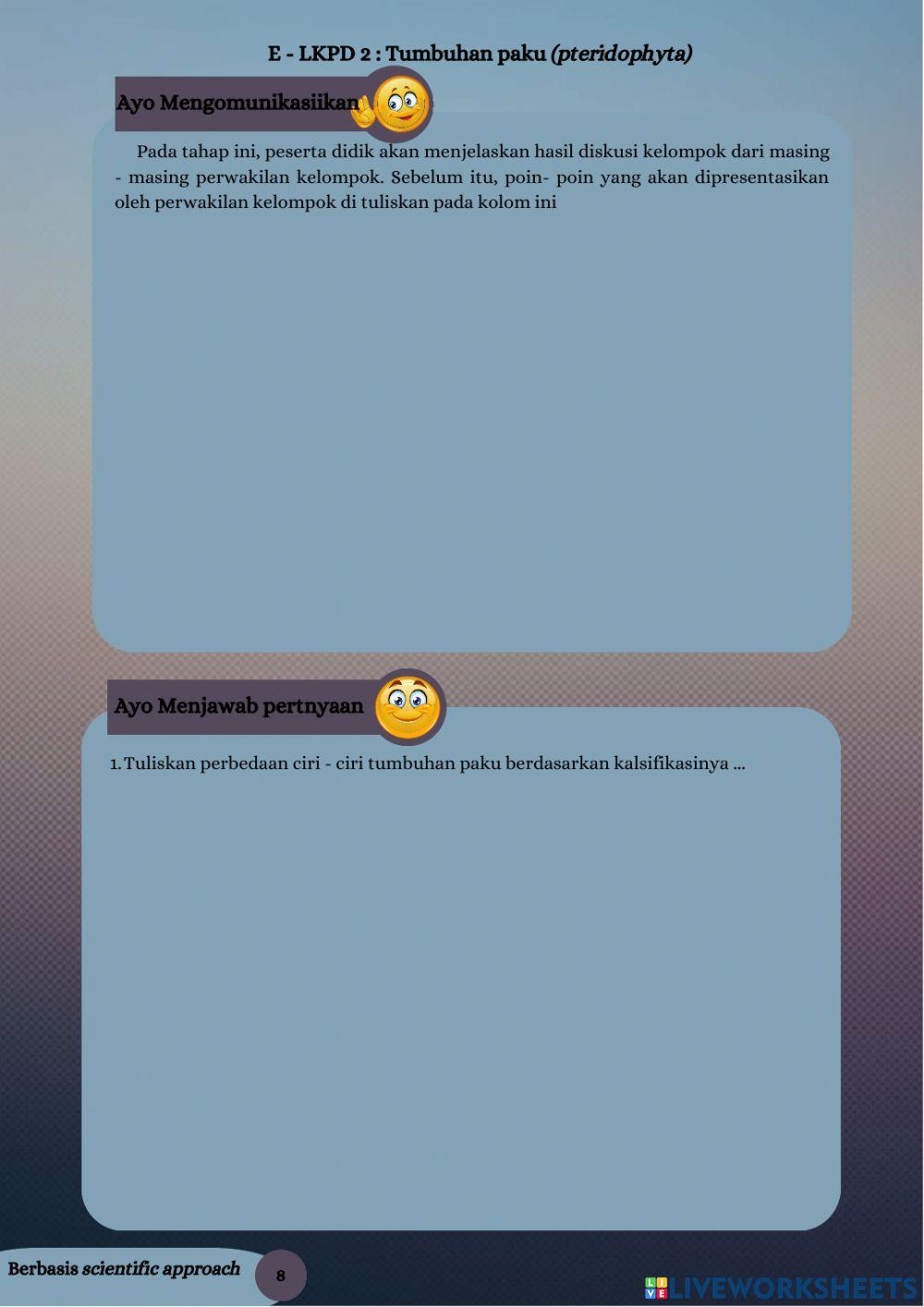 E - lkpd tumbuhan paku