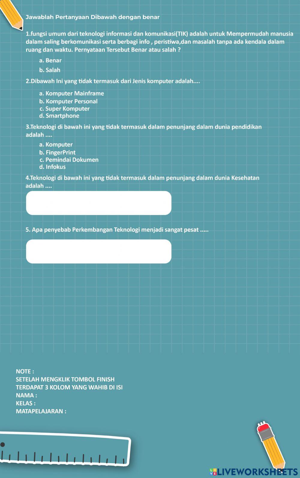 Perkembangan Teknologi Informasi