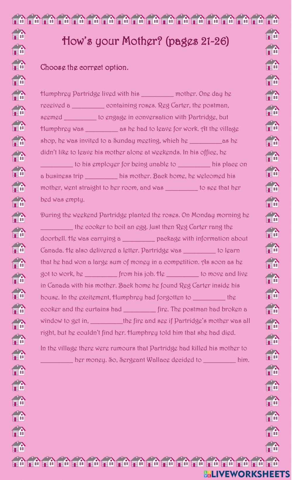 How's your Mother? (pages 21-26)