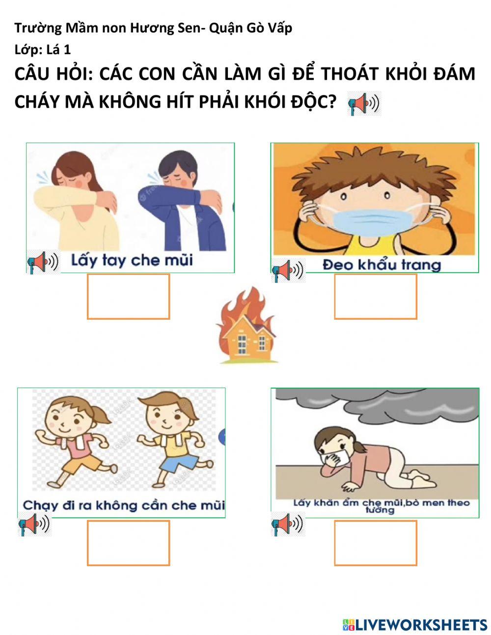 KĨ NĂNG thoát hiểm khi gặp hỏa hoạn