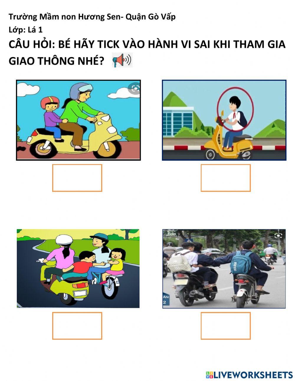 Kĩ năng đội mũ bảo hiểm