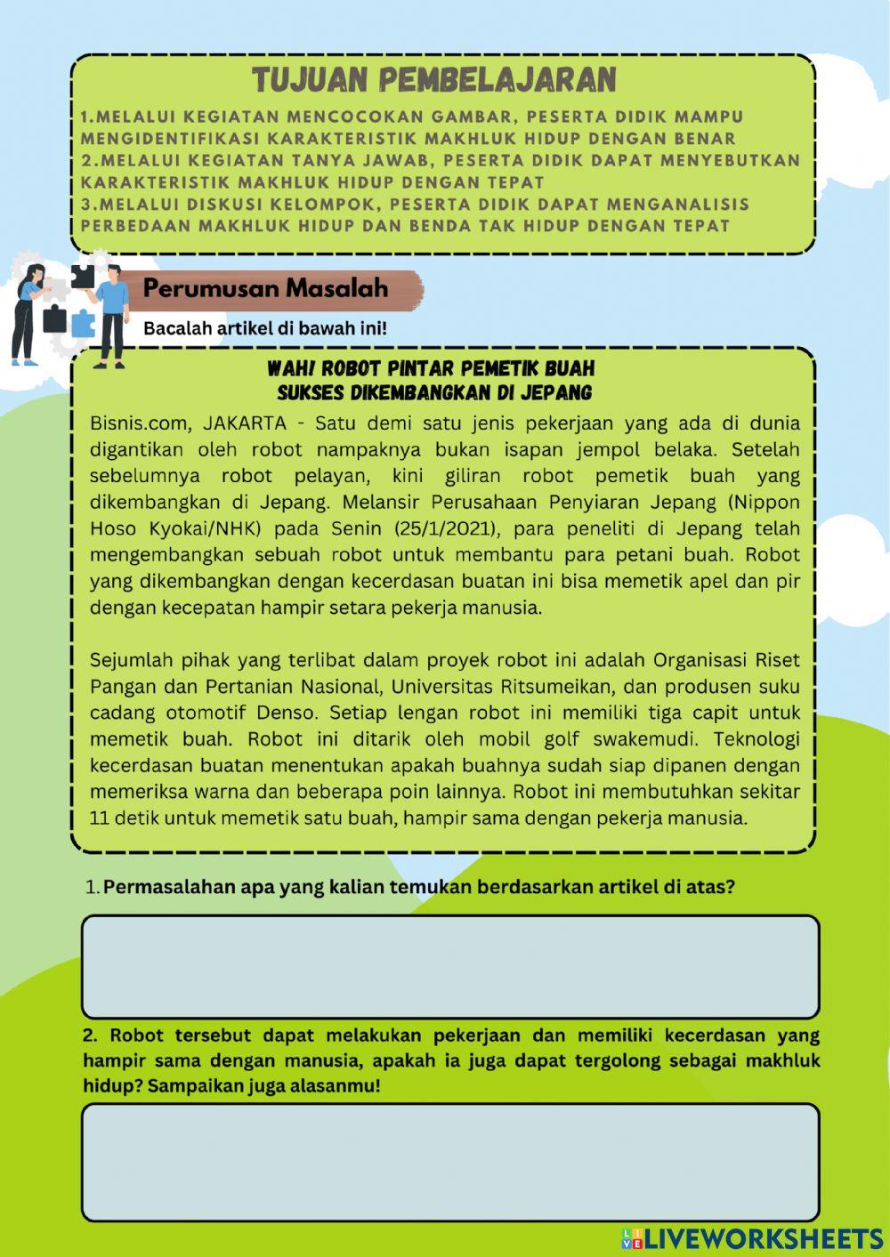 Klasifikasi Makhluk Hidup