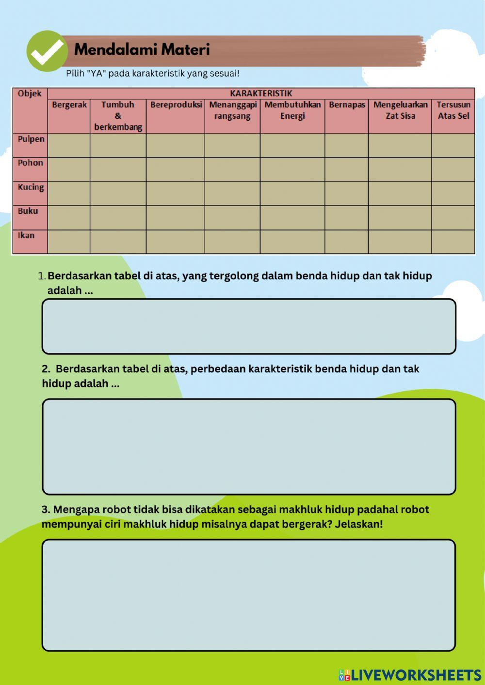 Klasifikasi Makhluk Hidup