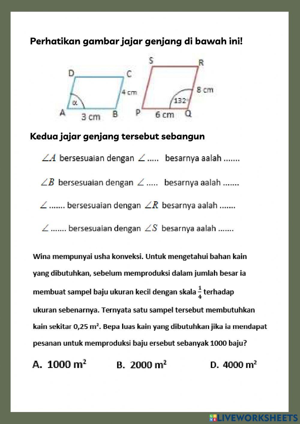Kesebangunan bangun datar