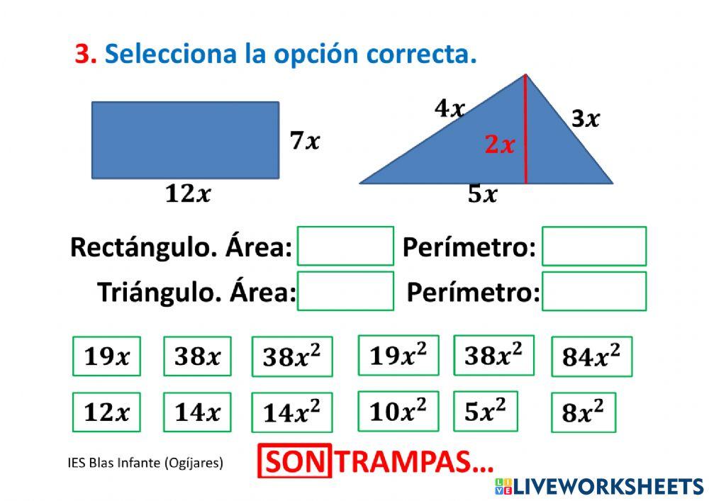 Operaciones con monomios