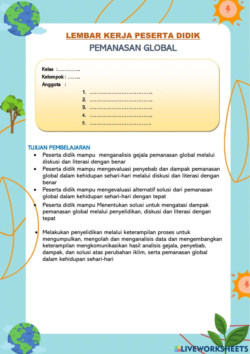 Lkpd pemanasan global sma