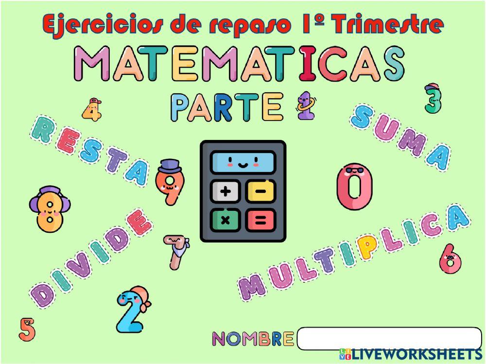 Matemáticas 5º repaso 1T