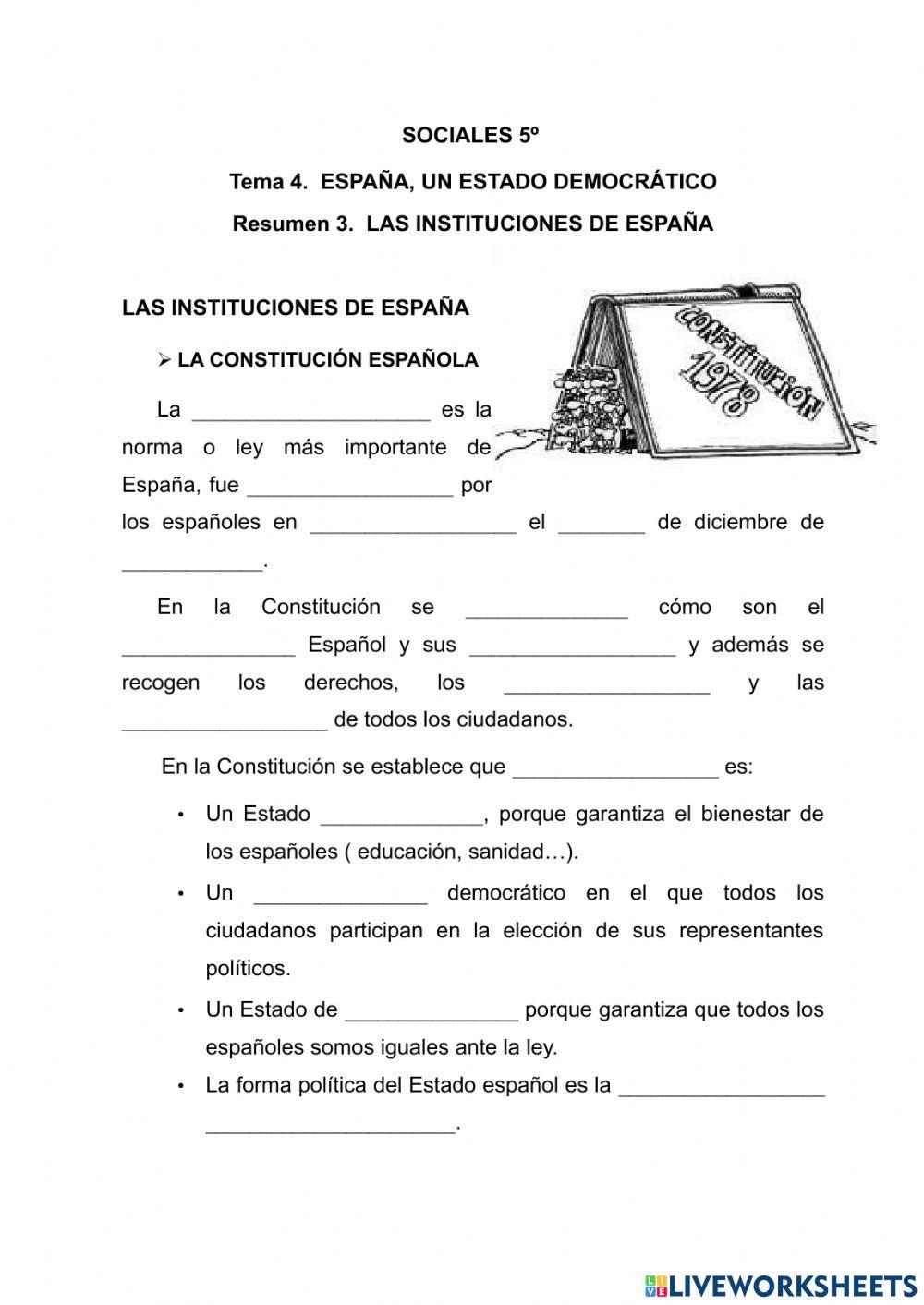 Las instituciones de España